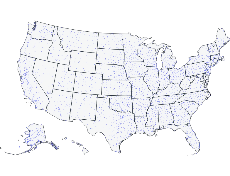 GeoPoint - us-airports